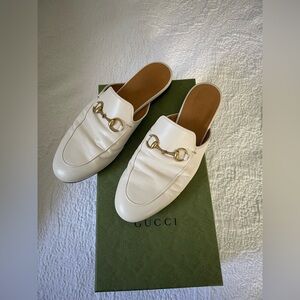 Gucci Princetown Leather Slides - Size 37